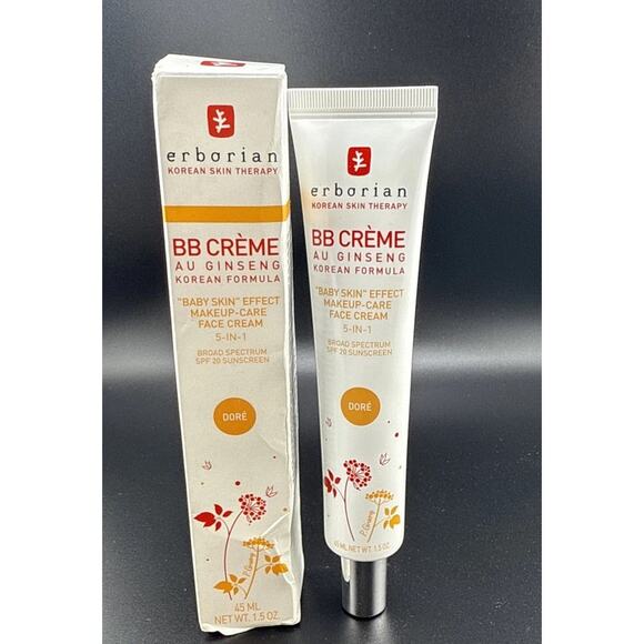 NEW Erborian BB Creme Au Ginseng Baby Skin Makeup Care Face Cream 1.5 OZ DORE - Picture 1 of 1